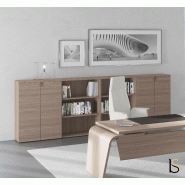 Armoire à portes battantes Larus - Dellarovere. - Chêne foncé_0