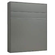 ARMOIRE LIT ESCAMOTABLE GENIUS GRIS MAT OUVERTURE ASSISTÉE COUCHAGE 160*200