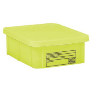 Bac jaune HACCP avec couvercle 12 L Gilac