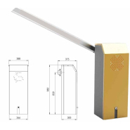 Barrière rapide  automatique motorisée - Référence : TQR PRESTO 6MTX gamme économique STE SAROS GROUP_0