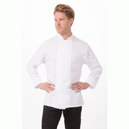 Chef Works® Veste de cuisine CALGARY Cool Vent™, boutons, blanc, taille L - L blanc JLLS-WHT-L