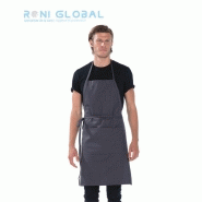 Tablier de service à bavette - Polyester et coton - 2 poches - Coulisse réglable - Remi Confection_0