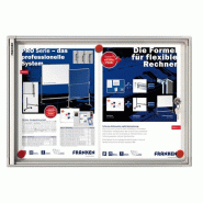 FRANKEN vitrine d'affichage intérieur pour 2 formats A4 valueline 51 x 37 cm - 4016946193245