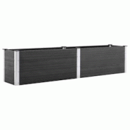 Helloshop26 - Jardinière lit surélevé plantes fleurs jardin 250 x 50 x 54 cm WPC gris 02_0001026 - 3000073731532 Helloshop26 - Jardinière lit surélevé plantes fleurs jardin 250 x 50 x 54 cm WPC gris 02_0001026 - 3000073731532