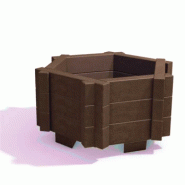 Jardinière Hexa en plastique recyclé