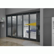 Mur mobile vitré acoustique suspendu (acoglass)