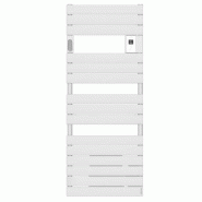 Radiateur sèche-serviettes connecté Adelis avec soufflerie 2000W Blanc Carat - Atlantic - 861750_0