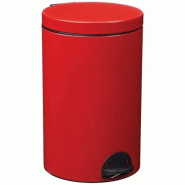 ROSSIGNOL Poubelle à pédale 20 L Rouge Carmin - Élora - 035-1158762