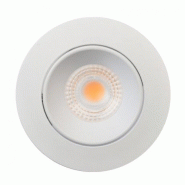 Spot rond à encastrer orientable led cob blanc 7w - 812496