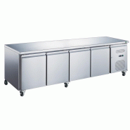Table desserte positive centrale - P 600 - 4 portes | Afi - AAS4PP