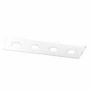 Top light Plafonnier rectangulaire Toplight Path 4 lumières avec culot GX53, structure blanche, design moderne 80x20x3cm - blanc 8056039147416