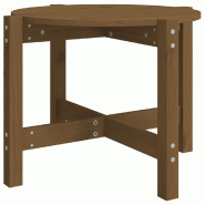 VidaXL Table basse Marron miel Ø 62,5x45 cm Bois massif de pin Modèle Jardin Sigma Plus - 822305