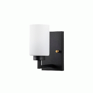WellHome - Applique murale Baikal noire 10 x 19 x 23 cm - noir métal WH3400