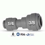 Adaptateur Union Réducteur Droit - 3/8" à 1/4" - Conversion Pouce-Millimètre Adaptateur Union Réducteur Droit - 3/8" à 1/4" - Conversion Pouce-Millimètre