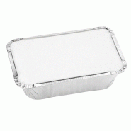 Barquette aluminium 900 ml + couvercle en carton par 1000 pièces JORIDEAL - 3519400999304