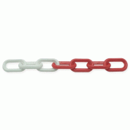 Chaine de signalisation en polypropylène - 5 / 8 / Rouge / Blanc_0