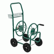 ENROULEUR DE TUYAU D\'ARROSSAGE 3/4 POUCE MÉTAL 92 CM VERT 03_0001641