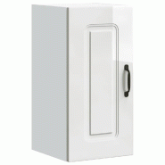 Helloshop26 - Armoire murale de cuisine ingénierie moderne rangement pratique 30 x 31 x 60 cm en bois d'ingénierie blanc brillant 02_0049962 - blanc