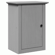 Helloshop26 - Armoire murale de salle de bain design fonctionnelle 44 x 30 x 60 cm en bois de pin gris 02_0057676 - 3000240167539