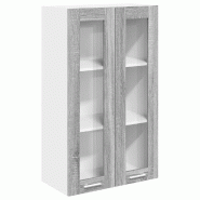 Helloshop26 - Armoire suspendue moderne rangement spacieux cuisine 60 x 31 x 100 cm en bois d'ingénierie gris sonoma 02_0053430 - gris Bois massif 30