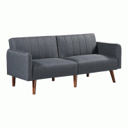 Helloshop26 - Canapé fauteuil 2 places convertible 175 x 70 x 72 cm gris 03_0009125 - vert Bois massif 3000224521678