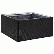 Helloshop26 - Jardinière bac lit surélevé plantes fleurs terrasse jardin 80 x 80 x 40 cm Résine tressée noir 02_0037909 - 3000217872831 Helloshop26 - Jardinière bac lit surélevé plantes fleurs terrasse jardin 80 x 80 x 40 cm Résine tressée noir 02_0037909 - 3000217872831