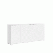 Itamoby Buffet Lumina Panneaux Écologiques L.172 P.40 H.83 cm 4 Portes Pousse-Lâche Made in Italy FSC - blanc VEMA4ANLUMINA-BL