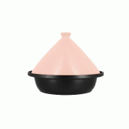 Menastyl - Tajine D24cm Fond Alu Induction Couvercle En Ceramique Rose - 3256391042236