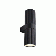 Nordlux Applique murale Kyklop Ripple Maxi  Métal Noir ,  H. 35,5 - IP54 - E27 /   Extérieur - noir métal 5704924025679