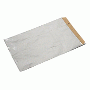 Nvase Ecolomique - 250 Pcs - Sac aluminium intérieur kraft - 14 x 22 x 7 cm, pratique et résistant - ECO210SACALU722 - marron papier NVS210SACALU722