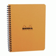 RHODIA Lot de 5 Notebook Classic orange 16x21, 160p./80 feuilles microperforées 80 g/m² reliure intégrale, ligné - 3037921934685