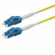 ROLINE Câble Patch FO duplex OS2, 9/125µm LC/LC, UNIBOOT, jaune, 0,5 m_0