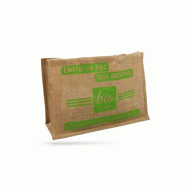 Sac cabas en toile de jute "Un sac qui respire" - 50 unités - beige A4E117