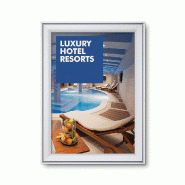 SHOWDOWN Displays Exposiciónate Cadre Clic-Clac Design Compasso® A2 Coins En Onglet 37 mm KRA2G37 - argenté aluminium KRA2G37