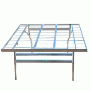 Table de marché aluminium inclinée - plateau ajouré 120x120cm - poids 6.2kg