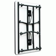 Table pliante Rimini - empilable, plateau mélaminé ivoire, chant PVC noir, pieds en acier Table pliante Rimini - empilable, plateau mélaminé ivoire, chant PVC noir, pieds en acier