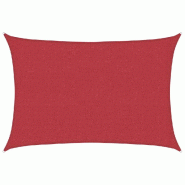 VidaXL Voile d'ombrage 160 g/m² Rouge 3,5x4,5 m PEHD Modèle Patio Beta Prime - rouge 311626