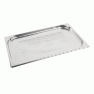 Bac Gastronorme inox perforé GN 1/1 20mm - 530 x 20 x 325 mm - VOGUE - 0615402042536