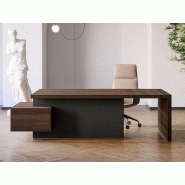 Bureau de direction Maestro avec caisson de rangement et voile de fond plein Bureau de direction Maestro avec caisson de rangement et voile de fond plein