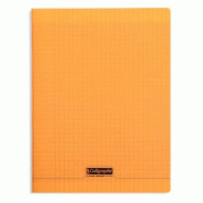 Calligraphe Lot de 4 Cahier Ligne 8000 24x32, 192p./96 feuilles 90 g/m² piquées, couv. PP orange, Séyès - 3210330183985
