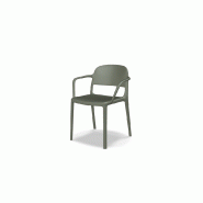Chaise avec accoudoirs BLENDY - olive
