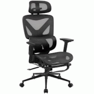 CLP Chaise de bureau Reston Noir / Noir - noir textile 325093 CLP Chaise de bureau Reston Noir / Noir - noir textile 325093