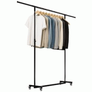 CLP Portant Soran 150x50x188 cm - métal 326463 CLP Portant Soran 150x50x188 cm - métal 326463