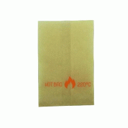 ECOLOMIQUE - 100 Pcs - Sac papier kraft brun spécial four - 8 x 6,5 x 12 cm, résistant à la chaleur - marron papier NVS210SACF122