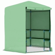 Helloshop26 - Serre tente abri plante fleur légumes avec étagères acier 227 x 223 cm vert 02_0044649 - 3000220282986 Helloshop26 - Serre tente abri plante fleur légumes avec étagères acier 227 x 223 cm vert 02_0044649 - 3000220282986