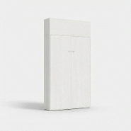 Itamoby Lit 140 Kentaro Frêne Blanc avec élément mural rabattable - blanc VEKEN140VASIL-BF