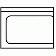 KBS Table d'écoulement à gauche sans fond avec rebord 700x700x850 mm - inox 20390014