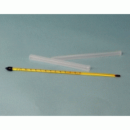 Kjb011 - thermomètre fond jaune à liquide rouge -10/110 - 30 cm
