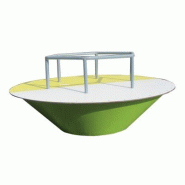 Soucoupe Volante en Pin Nord Rouge - Modèles Bambin et Junior - Tranche d'âge 3 à 10 ans - Diamètre 1.70m à 2.30m - Traitement Autoclave Classe 4 Soucoupe Volante en Pin Nord Rouge - Modèles Bambin et Junior - Tranche d'âge 3 à 10 ans - Diamètre 1.70m à 2.30m - Traitement Autoclave Classe 4