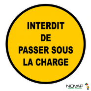 Panneaux rigides ronds jaune 300 mm avertissements dangers - PNRPSC-NV04/IPC_0